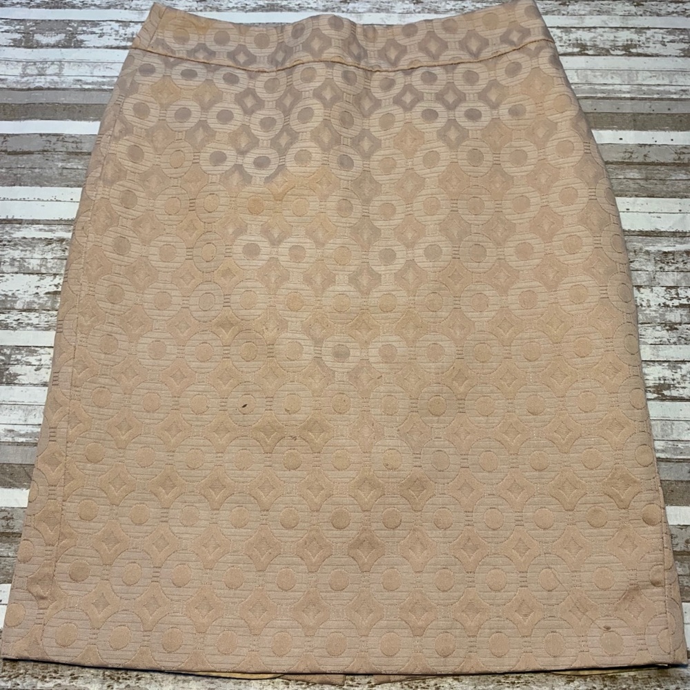 Ann Taylor Tan Pencil Skirt